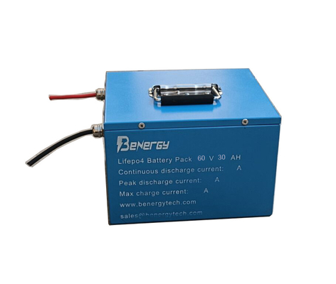 Żelazna obudowa Akumulator LiFePO4 60V 30AH Akumulator litowy do elektrycznego trójkołowca E - riksza